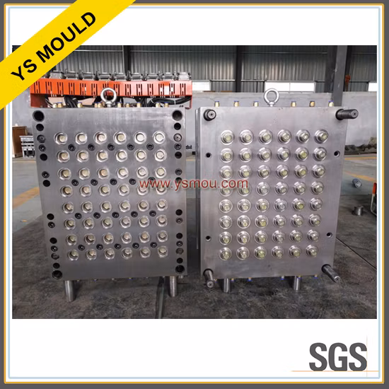 Stampo per tappo di bottiglia per iniezione in plastica a canale caldo da 28 mm con filettatura OEM 48 cavità